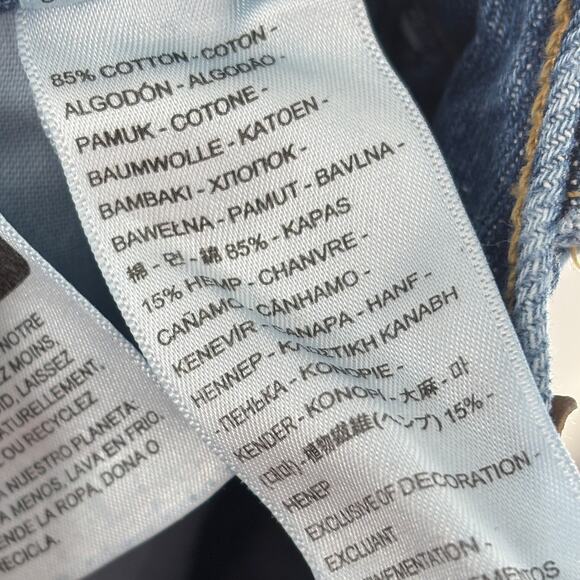 Levi's Blue High Waisted Straight Leg Jeans - Picture 10 of 11